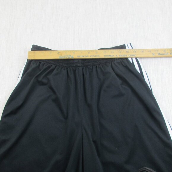 Adidas Climalite Running Shorts Mens Large Black‎ White 3-Stripes Gym Training - Picture 7 of 10